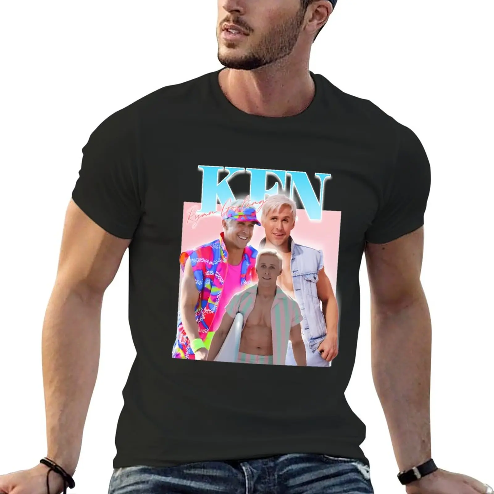 

New Ryan Gosling Ken T-Shirt Tee shirt aesthetic clothes oversized t shirt tops men clothes