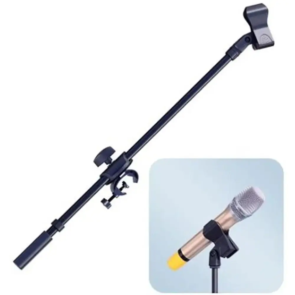 1Pcs 새로운 55cm 회전식 마이크 스탠드 디자인된 3/8 스레드 크로스 바 폰 홀더 조절 가능한 크로스바 암 연장 브래킷
