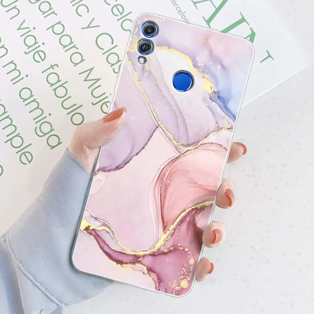 Vibrant Watercolor Marble Transparent Silicone Case