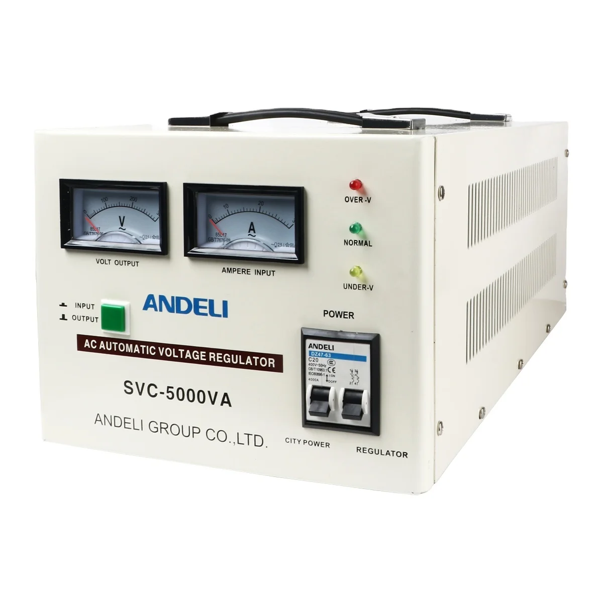 

electric voltage ac stabilizer SVC-5000VA 5KW ANDELI