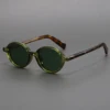 Acetate Small Round Sunglasses Polarized Men's Japanese Unisex Oval Sunglasses Women Retro TR90 Acetate Men 1
