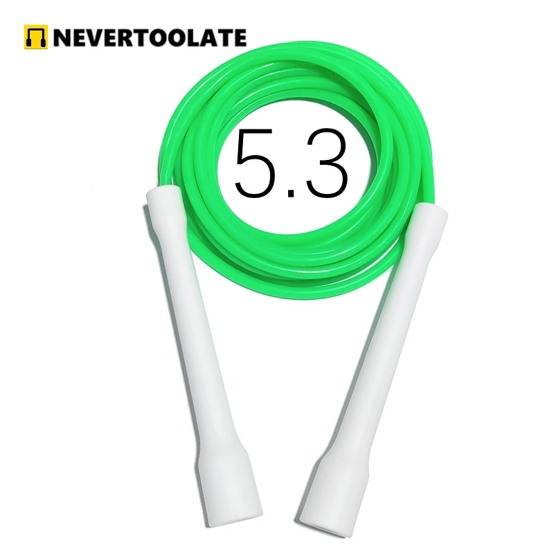 Long CC handle 15cm robust anti break easy hold beginner soft pvc jump rope skip freestyle elevate excersise fitness 5