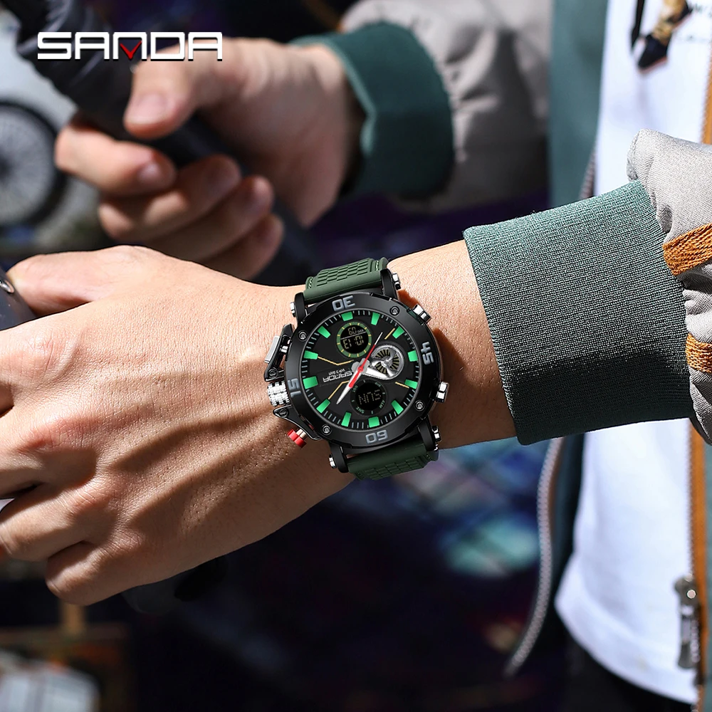 Fashion SANDA New 3350 Men's Electronic Watch