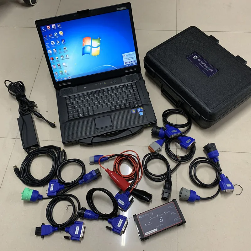 Heavy Duty Diesel Truck Diagnostic Tool Software With Laptop Cf52 Full