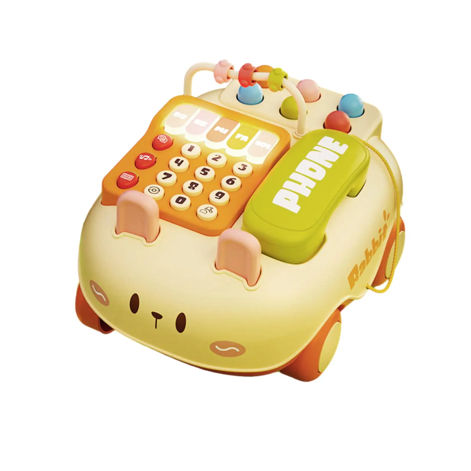 Baby Telephone Toy Educational Toy Multifunction Creative Simulation Telephone Pretend Phone for Toddler Kids Boys Birthday Gift 4