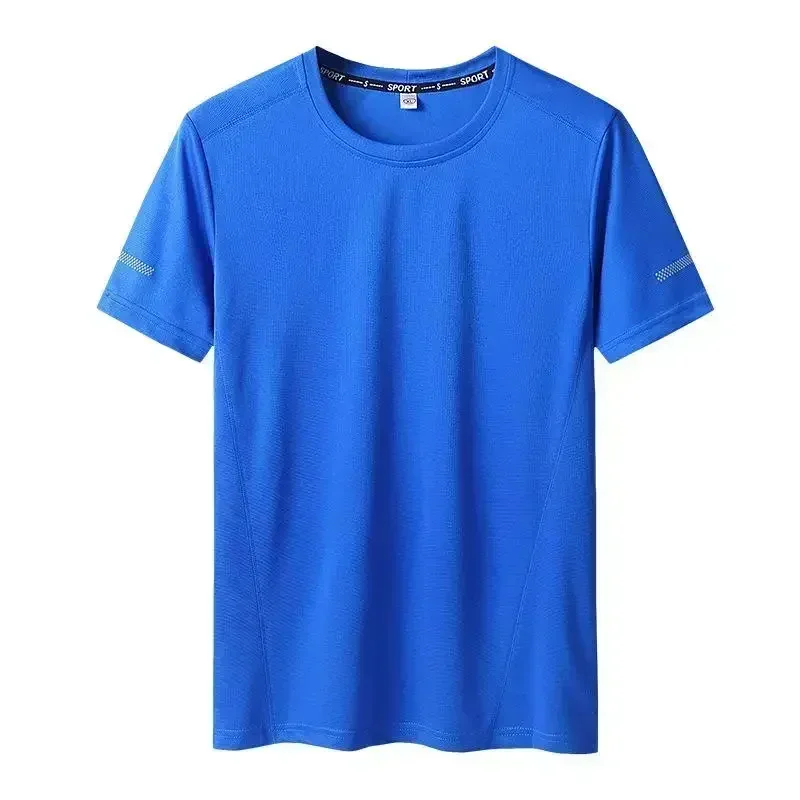 3pcs Summer Sport T-shirt Men Plus Size 6XL/7XL Quick Dry Tees Oversized Round Neck Short Sleeve Fitness Running