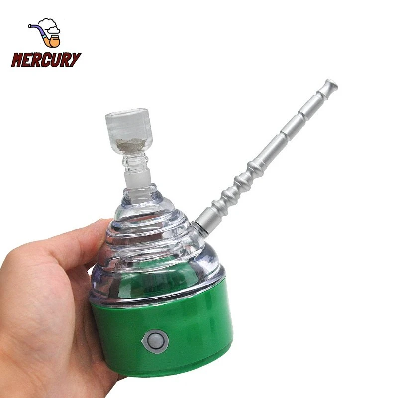 MERCURY Electric Water Pipe Smoking Grass Handheld Removable Glass