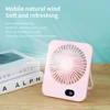 2024 New small fan handy charging long life ultra-thin desktop fan Large wind super quiet folding handheld table fan 6