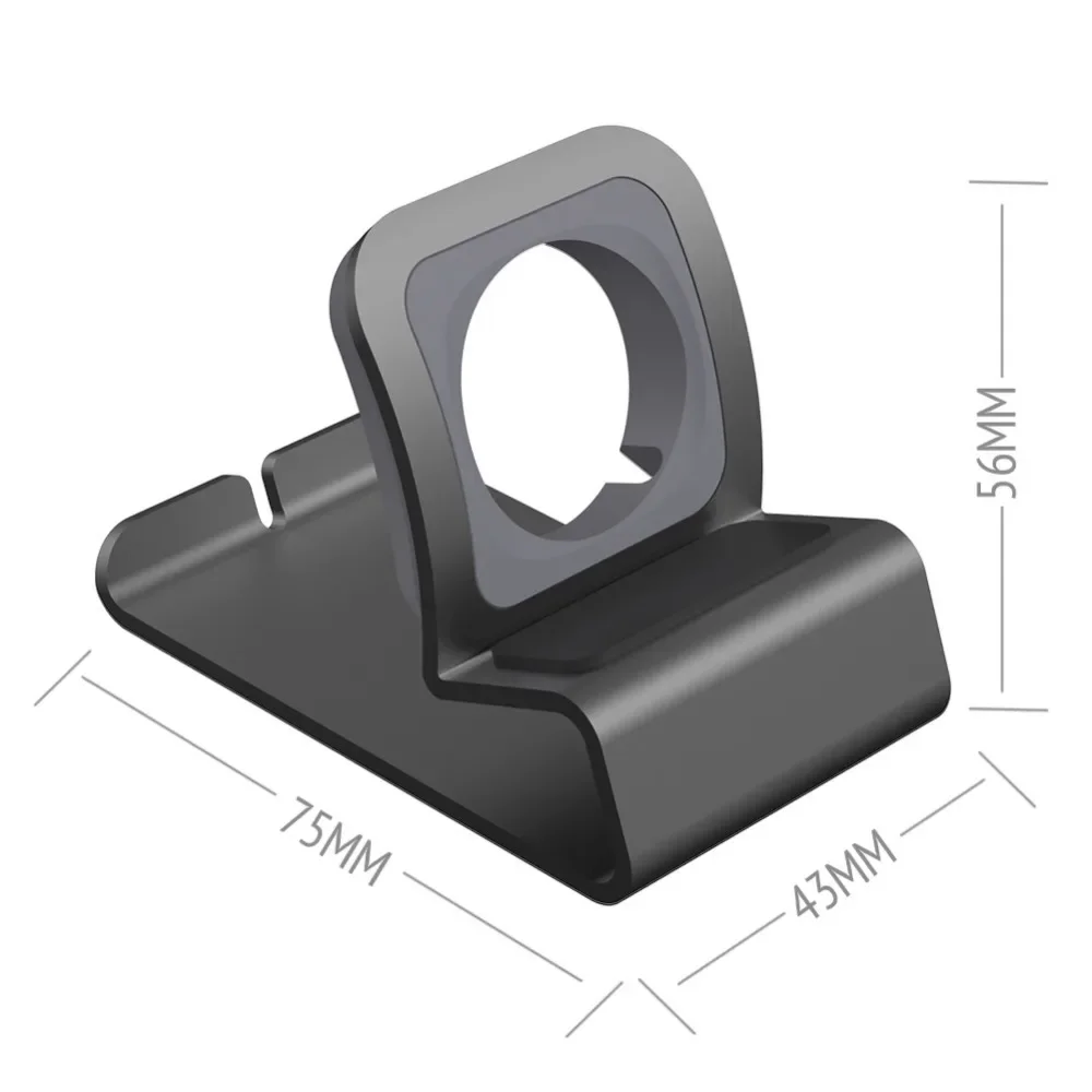 Aluminum Charger Stand for Apple Watch Dock Station Charging Holder for iWatch Ultra 1 2/10/9/SE/8/7/6/5/4/3/2/1 Silicon Bracket apple watch charger stand apple watch charging bracket