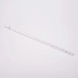 Eco - Friendly Multi - Color Reusable Straws with Clasps - Large Diameter, Perfect (Transparent)