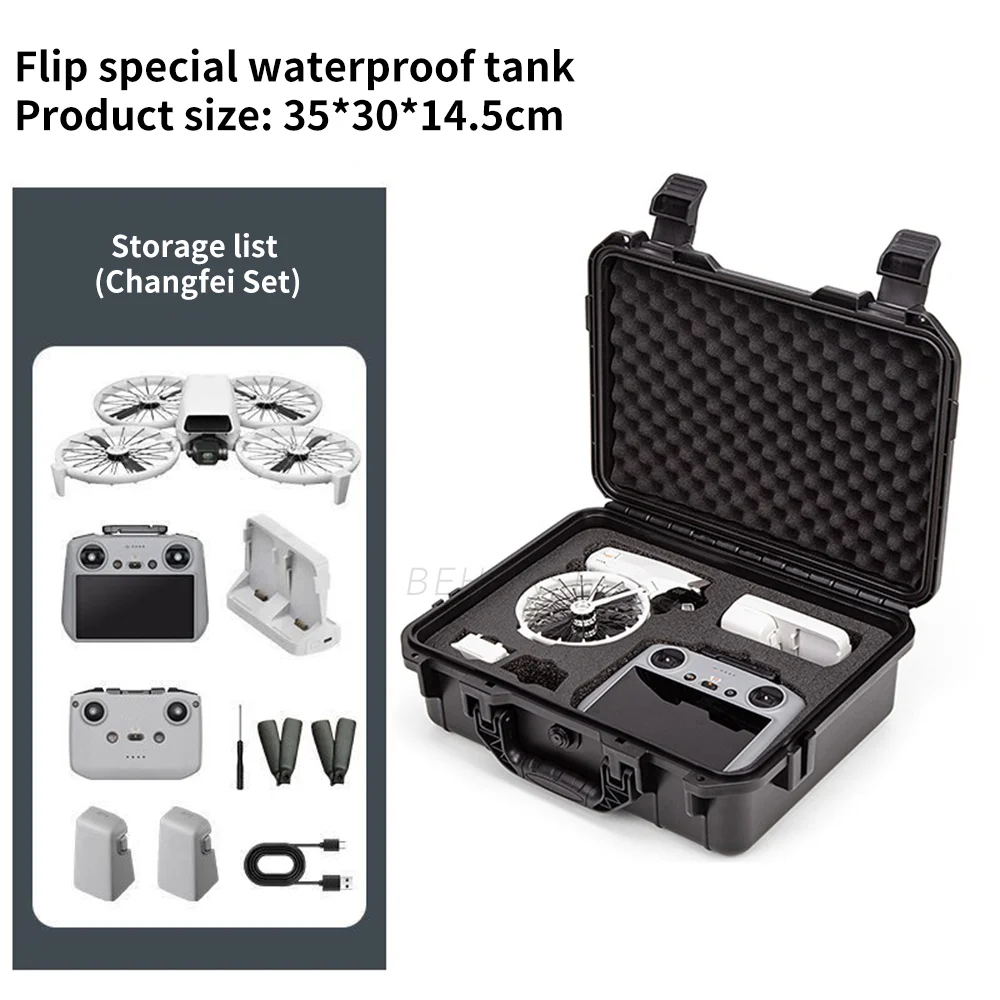 Explosion-proof Case For DJI Flip Fly More Combo Hard Shockproof Case Travel Portable Bag Suitcace For DJI Flip Drone Accessory