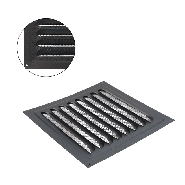 โซลูชั่นระบบระบายอากาศที่เชื่อถือได้ ตะแกรงระบายอากาศที่แข็งแรง ป้องกันแมลง ช่องระบายอากาศแบบมีบานเกล็ด ฝาครอบตะแกรงระบายอากาศ 1