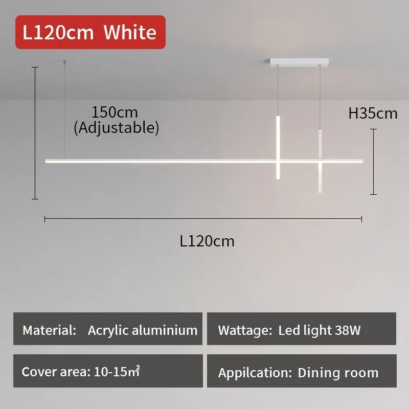 L120cm White