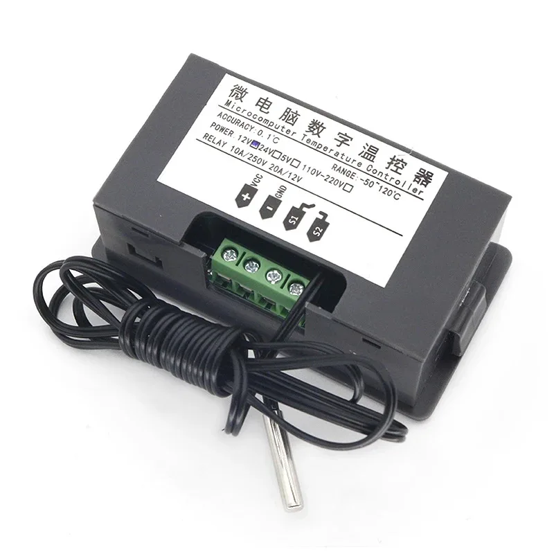W3230 Mini Digital Temperature Controller 12V 24V 220V Thermostat Regulator Heating Cooling Control Thermoregulator With Sensor