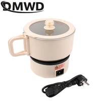 Cuiseur à riz électrique multifonctionnel Portable de voyage, chaudière à nouilles, marmite chaude fendue, poêle à soupe pliable, poêle à frire 4
