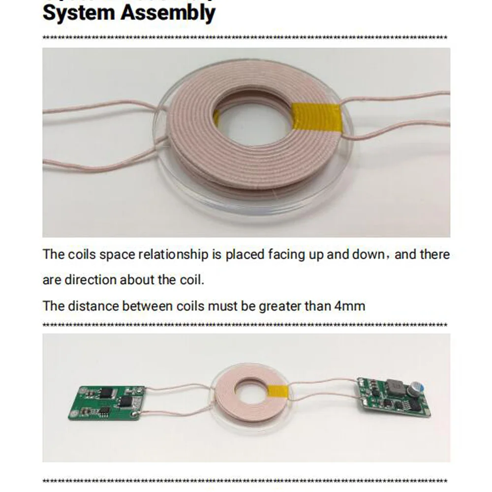 42mm Coil 30w Wireless Power Supply Module Robot