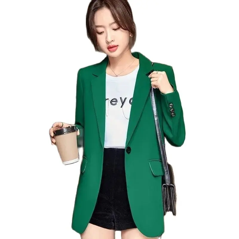 

Spring And Autumn Leisure Small Suit Women 2024 New Temperament Joker High Sense Fashion High-end British Style Slim Coat Female