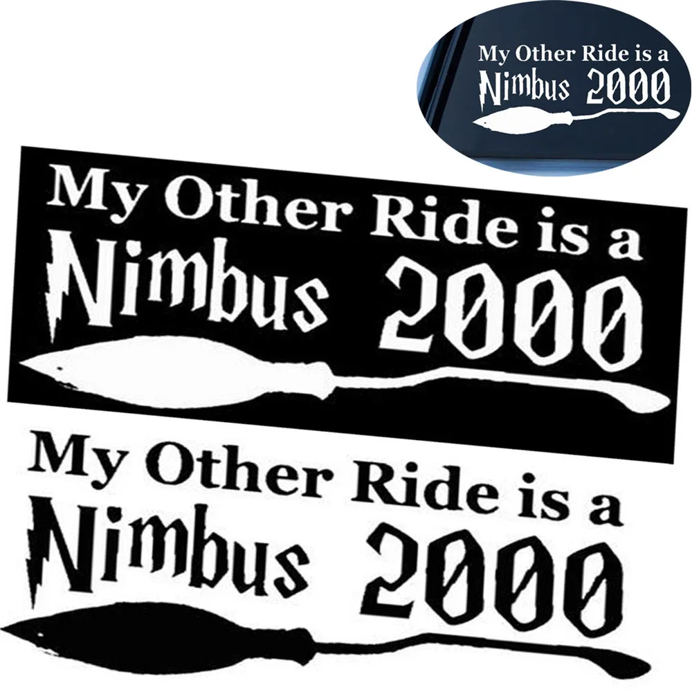 Auto Vinile My Other Riders È Un Nimbus 2000 Lettering Adesivi Per Lo Styling Dell'Auto Distintivo Decorativo S51171 Accessori Auto