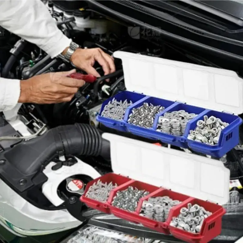 나사 및 소형 부품용 다중 구획 정리함, 내구성 있는 하드웨어 및 보석류 다용도 보관 케이스