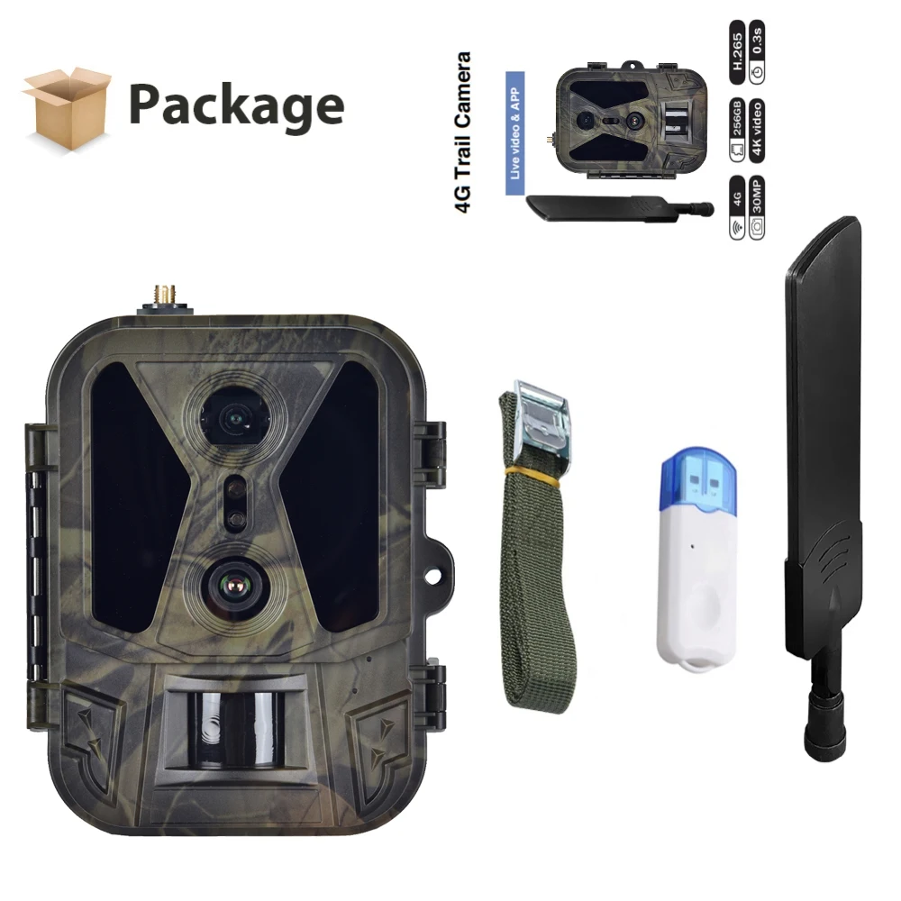 Live Streaming Dual Lens Hunting Trail Camera 4G HC950PRO 36MP 4K APP Remote Control Internet Video Telecamera Night Vision IP65