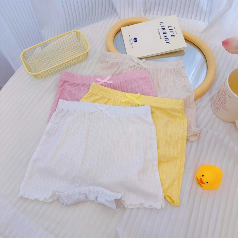 모달 코튼 여아 안전 바지, 최고 품질 어린이 짧은 바지, 어린이 속옷, 귀여운 솔리드 반바지, 여름 언더팬츠