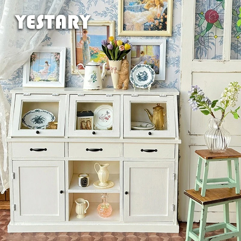 

YESTARY BJD Dolls Furniture DIY Material Packs Vintage Sideboards For BJD 1/6 Blythe Ob24 Dollhouse Furniture Toy Miniature Item