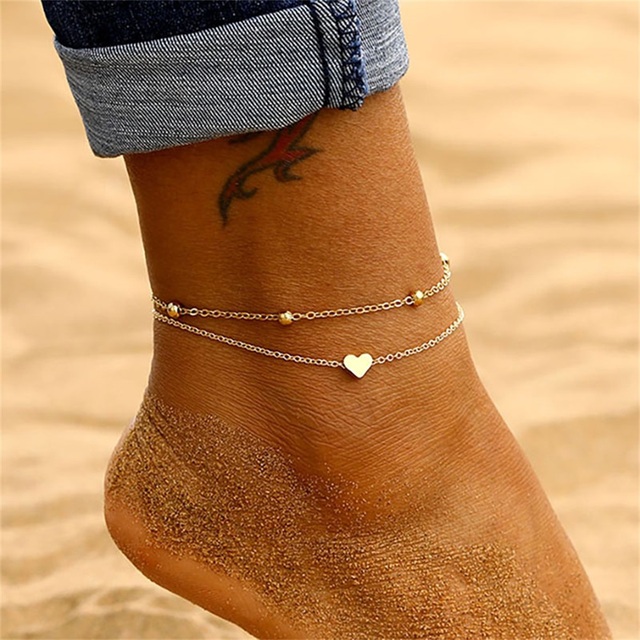 Anklet for Women Gold Silver Color Chain Anklet Butterfly Pendant Leg Bracelets on the Leg Jewelry Women Accessories