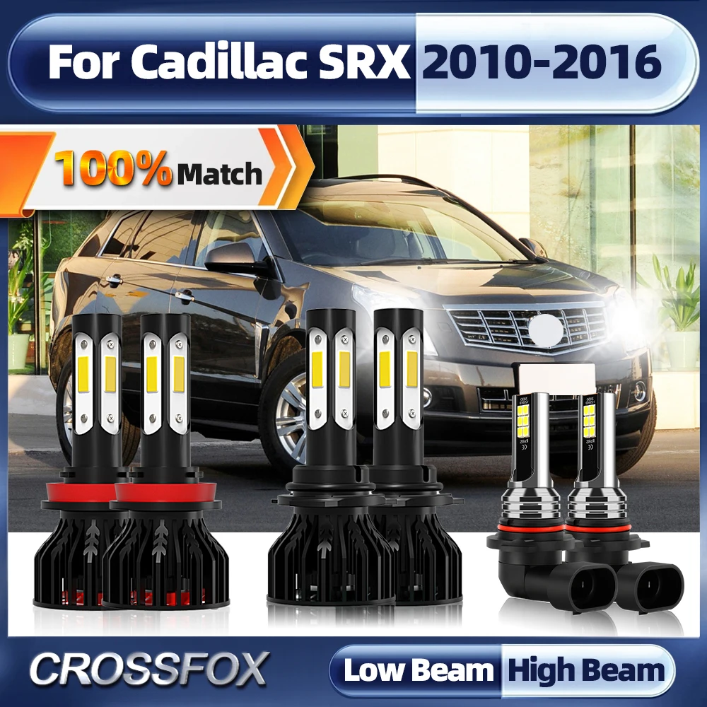 

60000LM 360W Canbus Car Headlight Bulb H11 9005 HB3 Turbo Car Lights Led Fog Lamp For Cadillac SRX 2010-2012 2013 2014 2015 2016