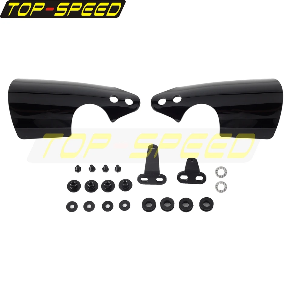 Paramani Moto In PC Per Harley Softail Fat Bob 114 FXFBS FLFBS 2018-2023 – Stile Club, Nero