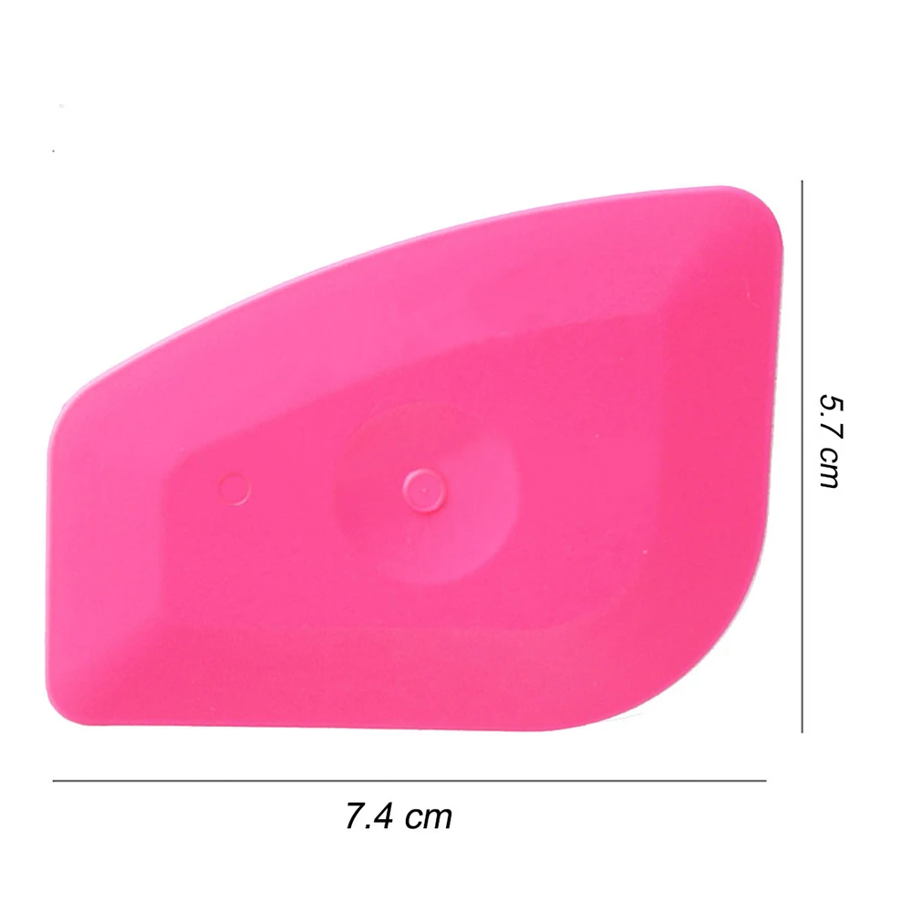 Multilateral Blue Soft Squeegee Pink Hard Corner Trimming Scraper for Glass Decal Styling Applicator Car Headlight Tools A57 car wrapping scraper tool