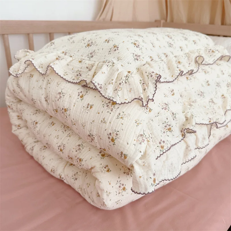 Muslin white duvet cover - 100% cotton muslin main image 1