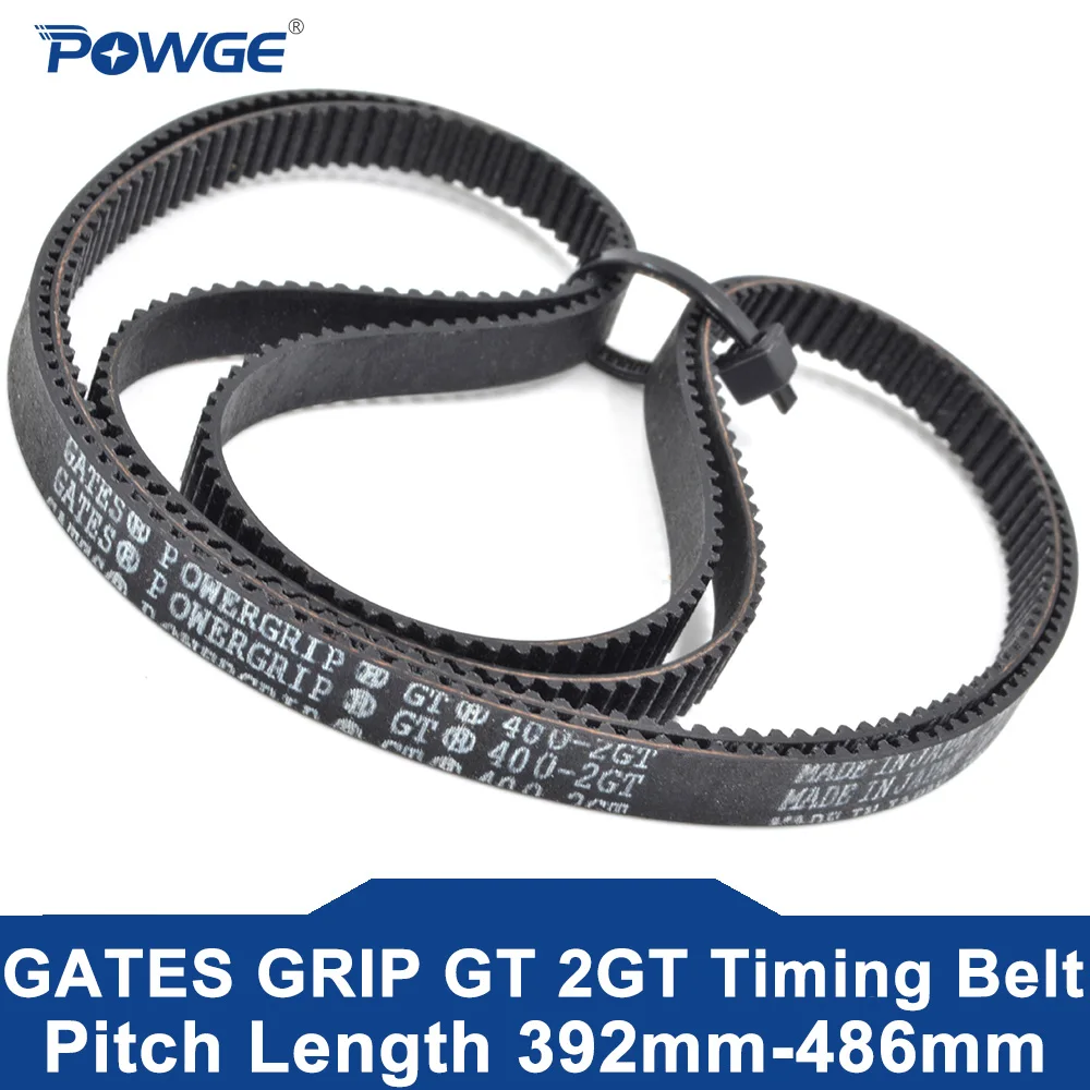 

POWGE GATES 2GT Timing belt Lp=392 394 400 406 412 420 426 430 436 440 444 446 448 452 454 460 470 478 484 486 Width 3-15 Rubber
