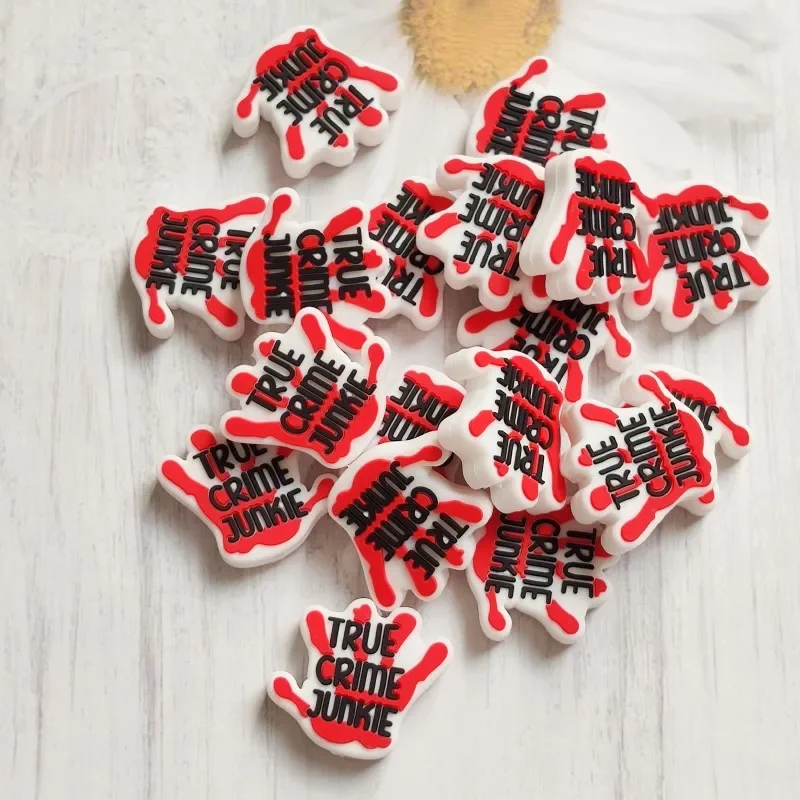 20pcs Palm Focal Silicone Beads Food Grade Baby Molar Toys DIY Handmade Pacifier Chain Necklaces Ballpoint Pen Making Accessory