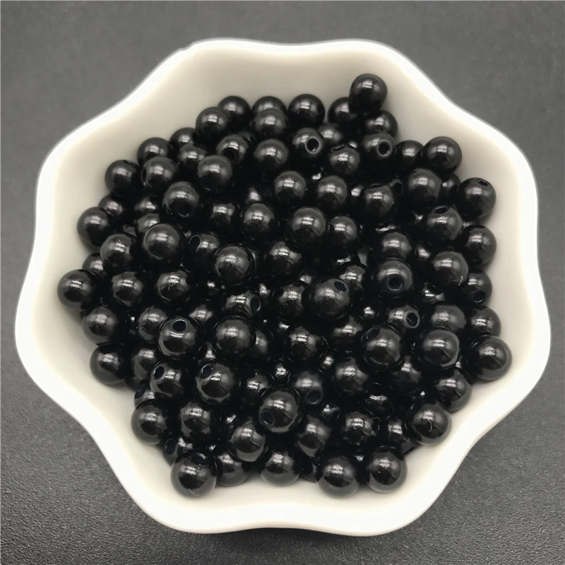 Acrylic Beads 4mm 6mm 8mm 10mm Imitation Pearls Round Pearl Spacer Loose For Jewelry Making