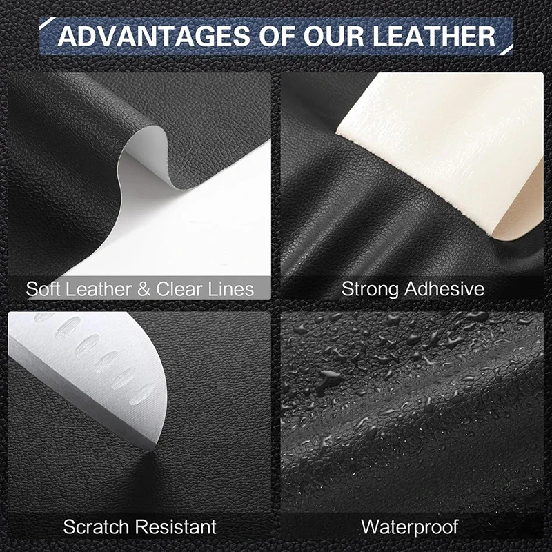 DIY Self Adhesive Leather Repair Patches Fix Sticker For Sofa Car Seat Table Chair Bag Shoes Bed Waterproof Couch Scratch Tape