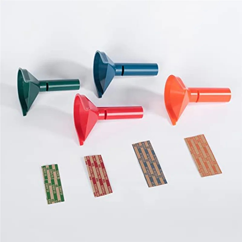 Coin Sorter With Coin Wrappers With 150Pcs Rolls Wrappers Assorted Plastic For All Coins
