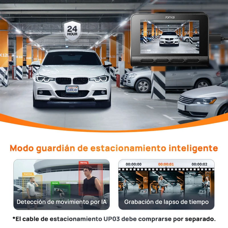 70mai Dash Cam A810 Uhd 4K 150fov Ingebouwde Gps Adas 24H Parking Motion Auto Dvr 70mai A810 Hdr Dual-Channel Route Tracking