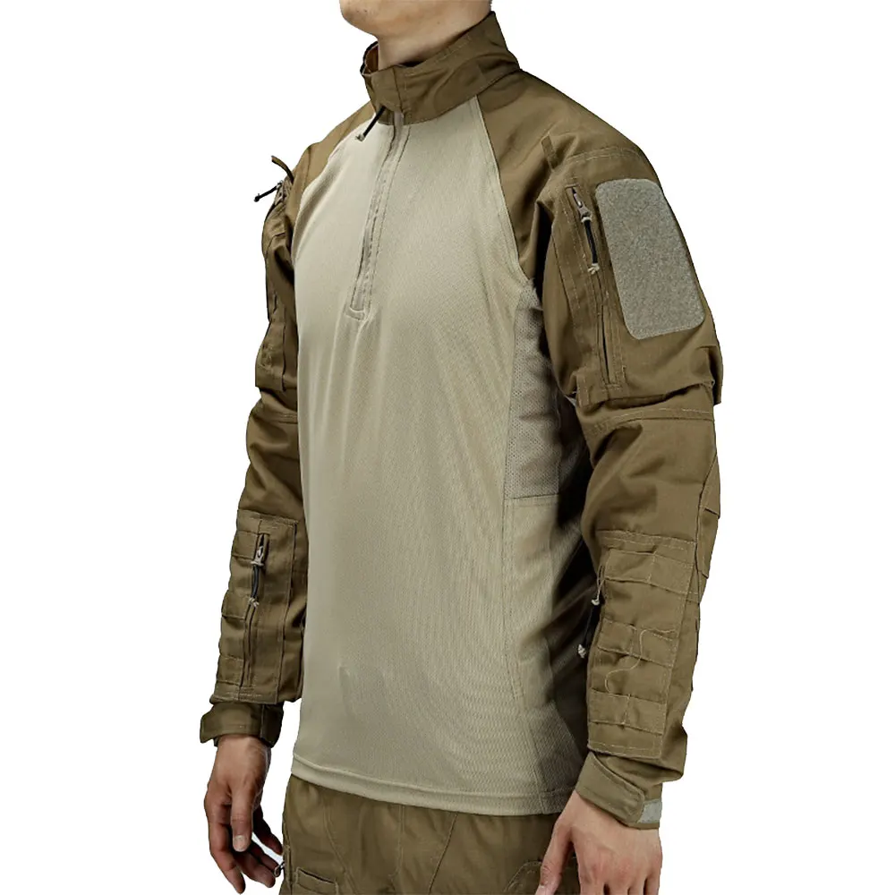Tactical Combat Shirt Men Cotton Tactical Uniform Camouflage T Shirt Multicam US Clothes Camo Long Sleeve combat shirts combat suit