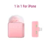 Pink Wireless Lavalier Microphone Set – 4-in-1 Noise Cancelling Clip-On Mic for Phone & Video Recording - Image 2