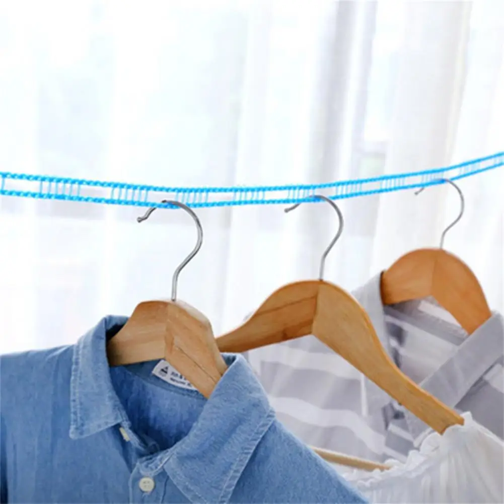 Good Non-slip Fasten Hooks Strong Loading Multi-purpose Clothes Drying Rope Hanging Clothes Lines Adjustable 4