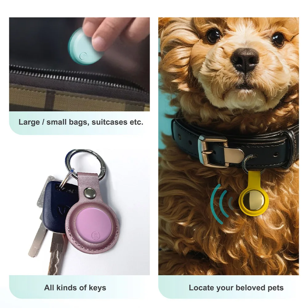 Smart Bluetooth GPS Tracker Air Tag Mini Locator Pets Key Finder Work Android IOS System