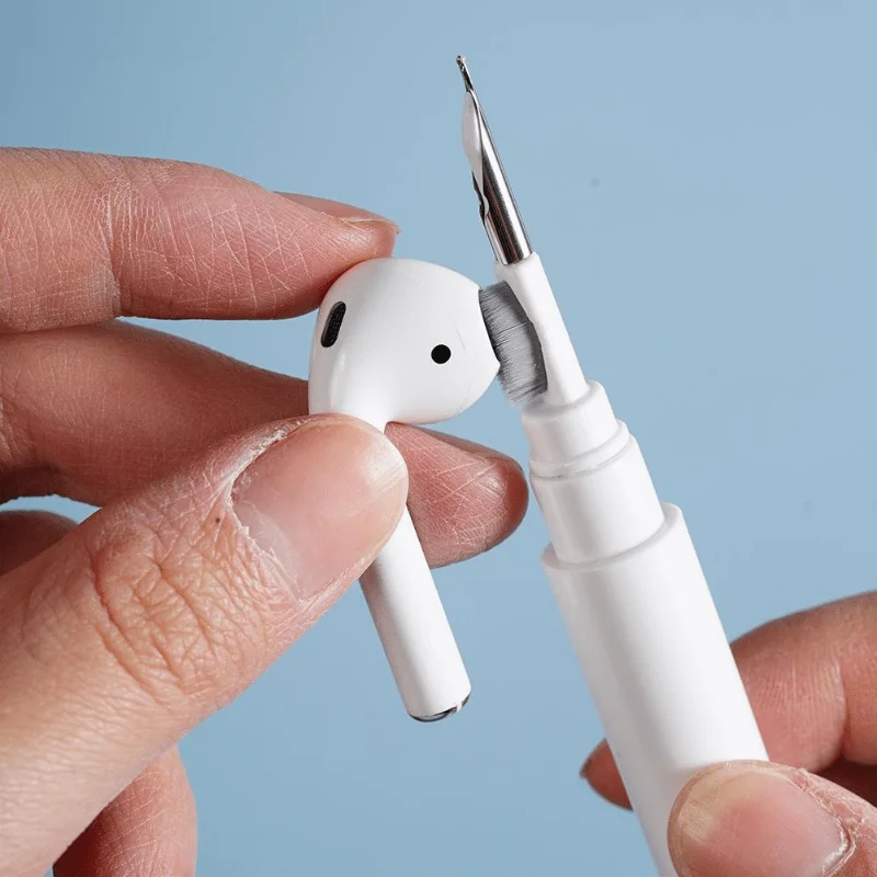 Earbuds Cleaning Pen Kit: 3-in-1 Multifunctional Cleaner with Soft Brush