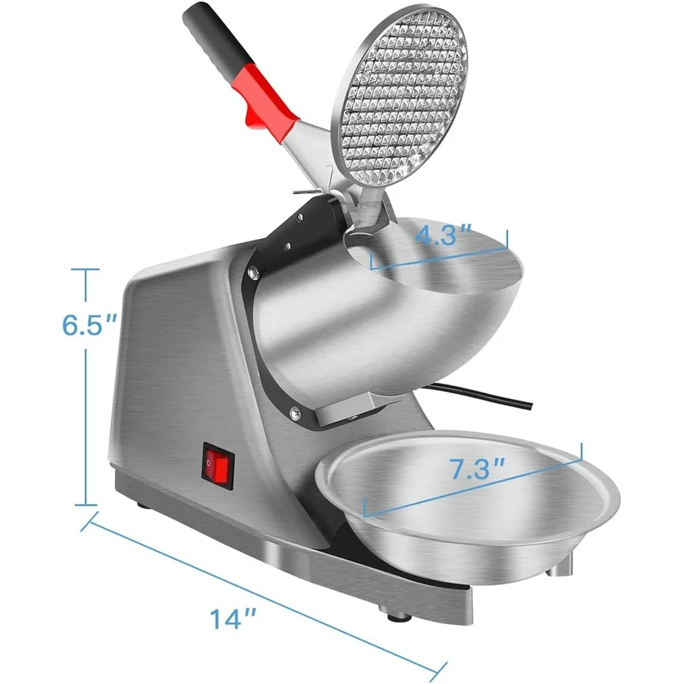 Electric Snow Cone Maker with Stainless Steel Blade