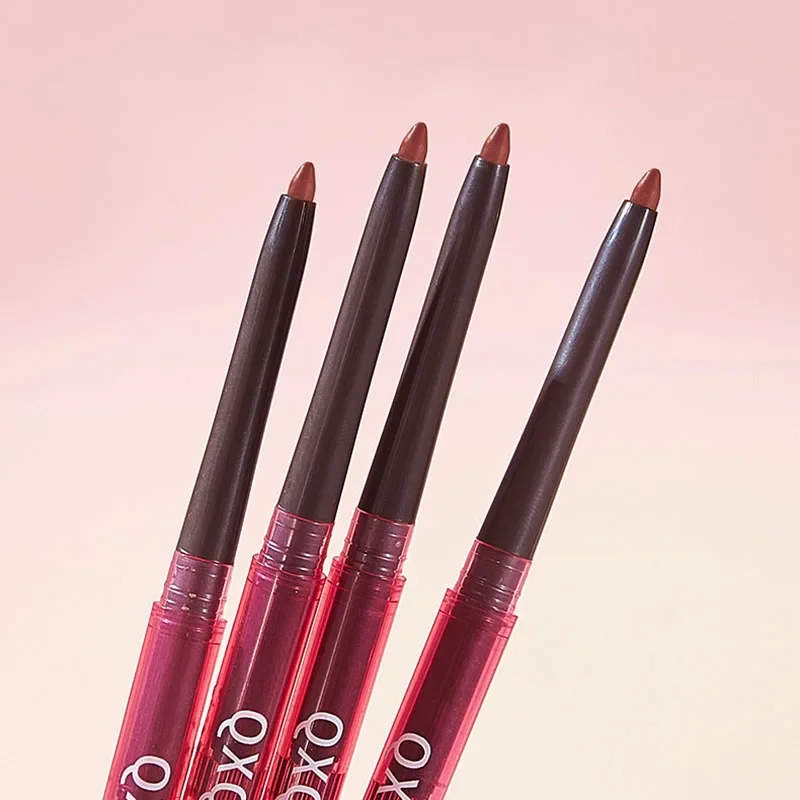 2 Colors Lip Liner Waterproof Matte Lipstick Pencil Contour Lips Makeup Nude Peach Pink Lip Liner Pencil Brown Lipliner Cosmetic 6