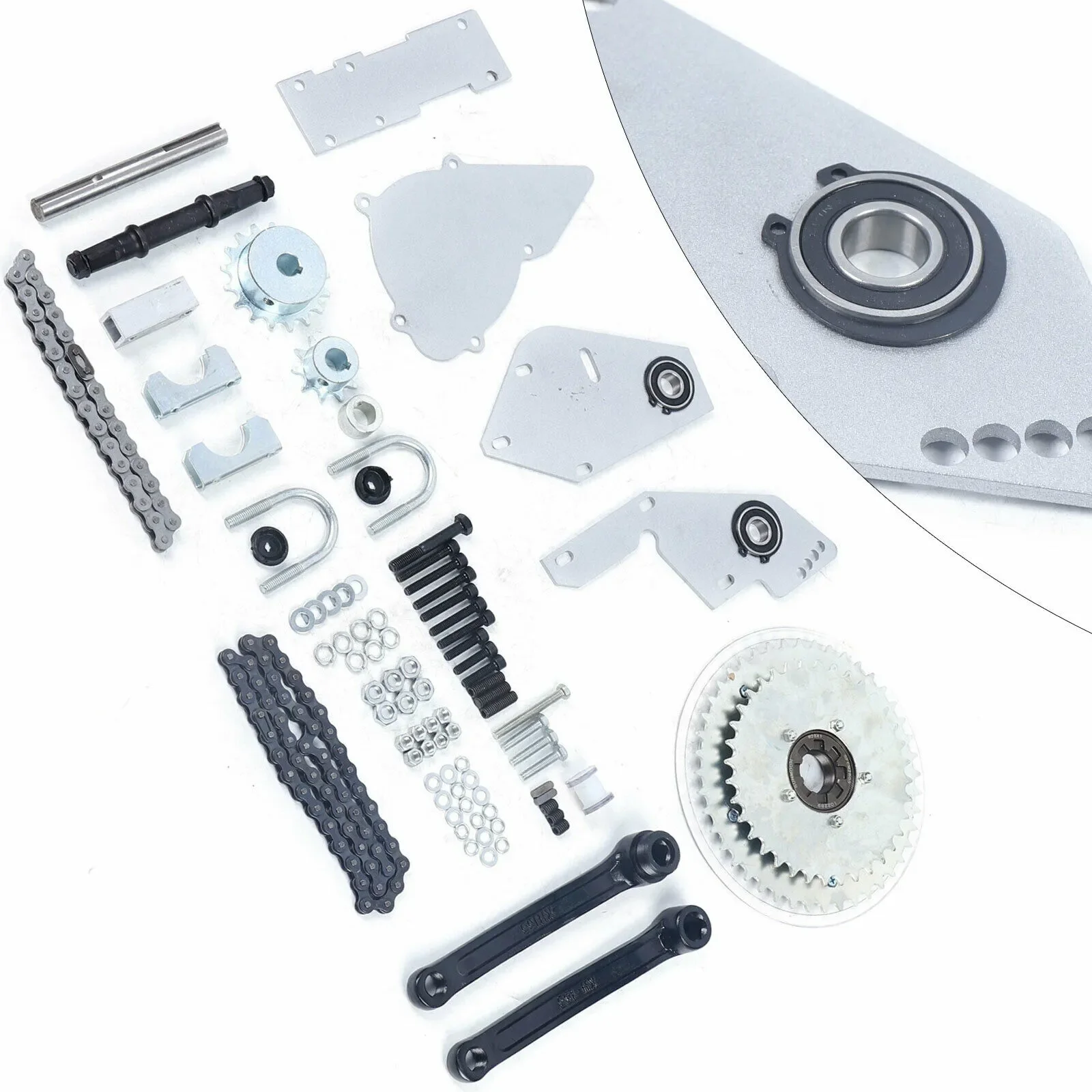 NewListingBlackShifterBikeJackshaftKitFor80cc66ccGasMotorized