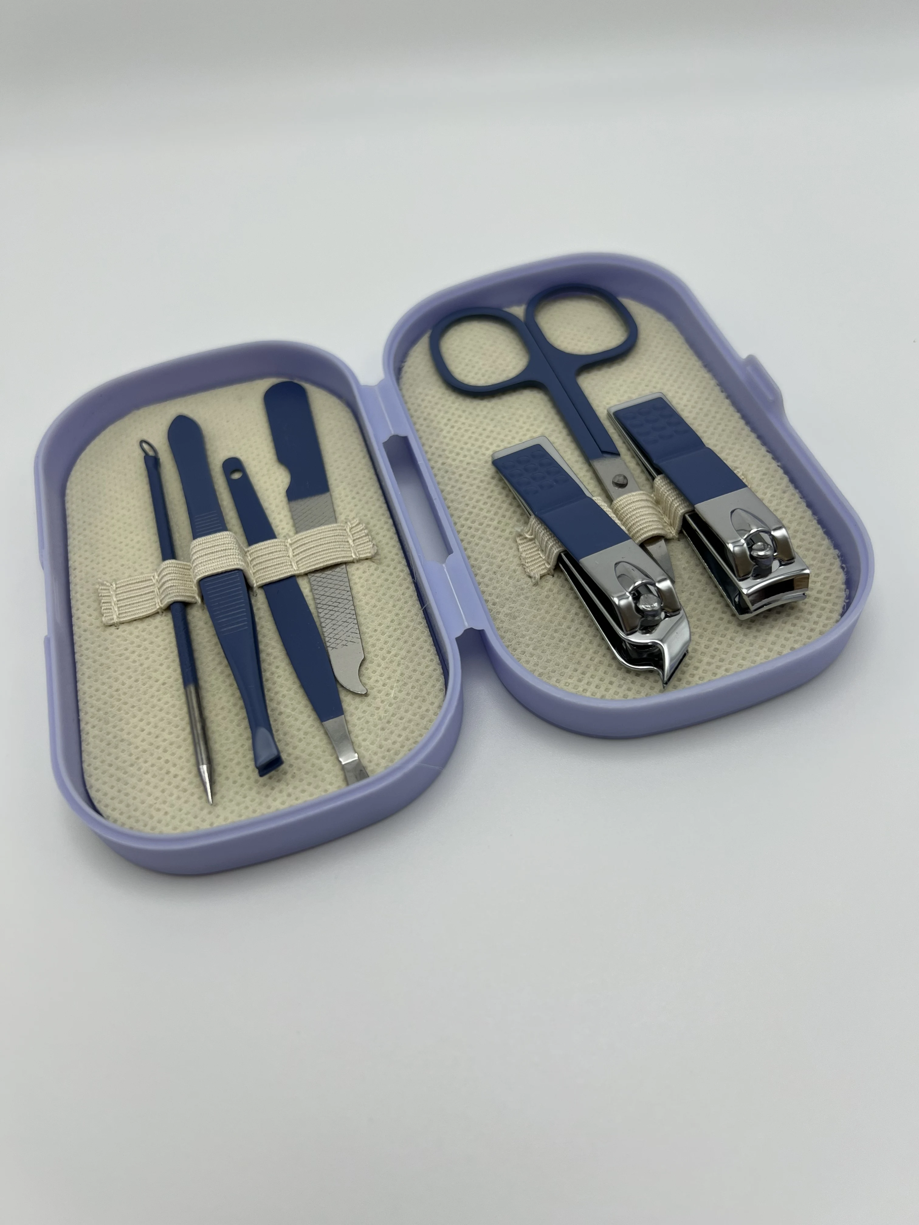 Stainless steel nail clipper set, nail care and manicure clippers, manicure tools, clipper set.