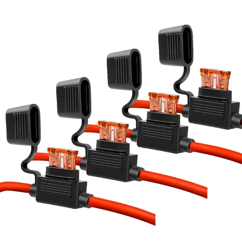 5/10 pcs Car Fuse Holder Mini Blade Waterproof Sealed Fuse Box Socket Adapter