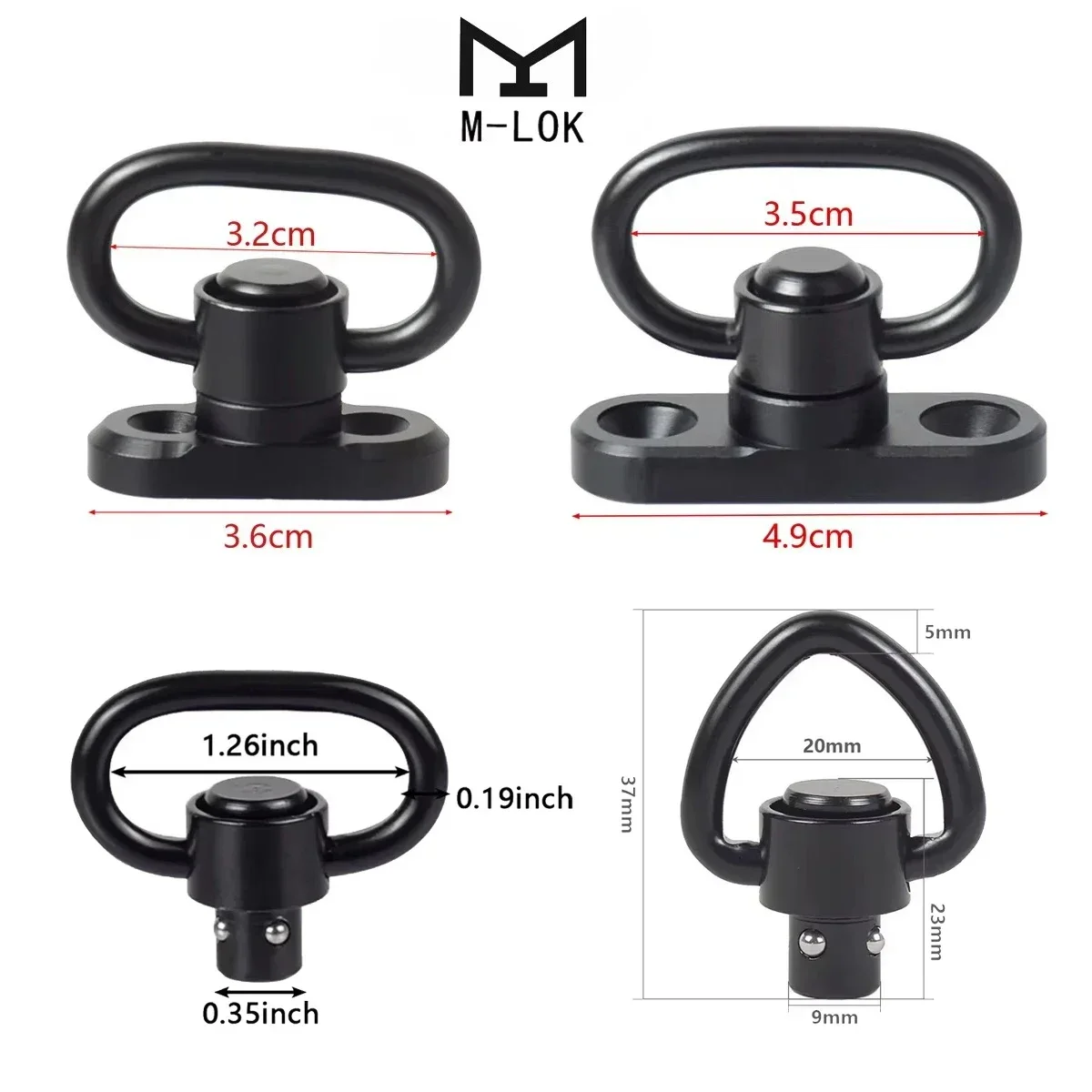 QD RSA GBB Swivel Sling Mlok KeyMod AR15 AK Scope Mount 20mm Pictinny Rail Sling Mount Attachment Adapter Rifle Accessories sling swivel adapter,rifle scope mount,sling swivel mount,picatinny rail accessories,tactical sling adapter,scope mount adapter,rail adapter,sling adapter,sling attachment adapter
