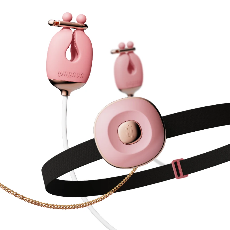 BDSM set nipple clip vibrator nipple stimulation tow chain collar couple adult games role play sex toy