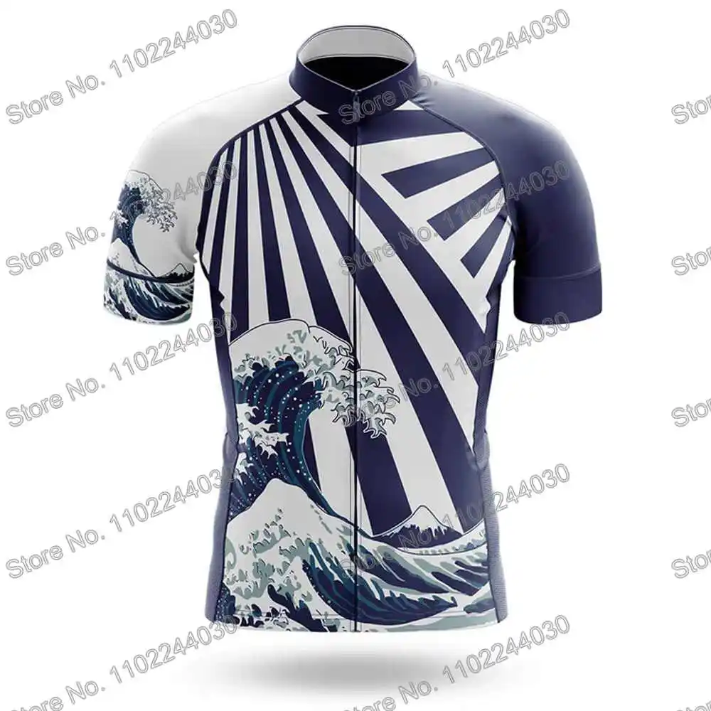 Great Wave Cycling Clothing Summer Cycling Jersey Men's Set Road Race Bike Shirt Suit Short Sleeve MTB Bicycle Bib Shorts